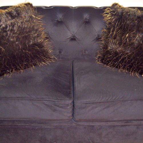 Brown Shaggy/Golden Brown Tipped Cushion Cover 43×43 cms only £8.99 each