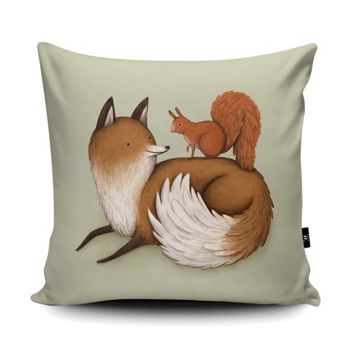 Fox and Squirrel Giant Floor Cushion and Scatter Cushions