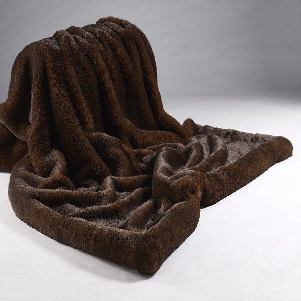 Brown Bear Faux Fur Throw and Cushions – The Sofa Throw Company