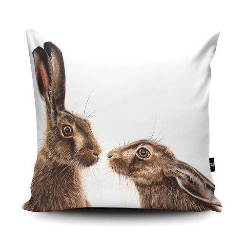 Kissing Hares Giant Floor Cushion and Scatter Cushions