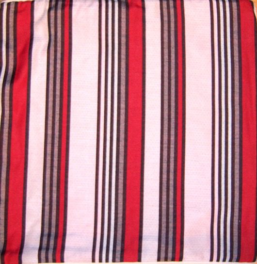 Red, Black, Grey and Cream Stripe Cushion Cover 43×43 cms only £8.99 each