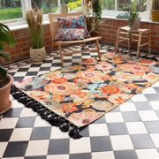 Wylder Peach Floral Rug 120x180cms