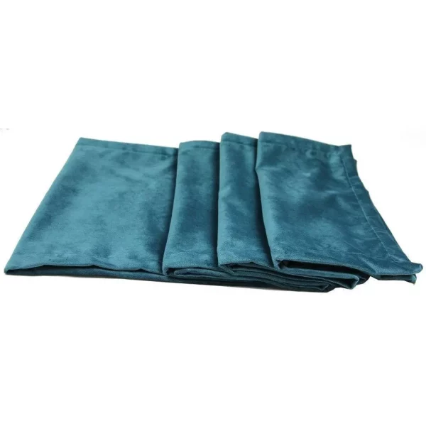 Luxury Matt Teal Velvet Throws, Bedspreads, Runners in sizes to suit all sofas, cha and beds - Image 6