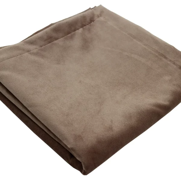 Luxury Matt Mocha Brown Velvet Throws, Bedspreads, Runners in sizes to suit all sofas, cha and beds